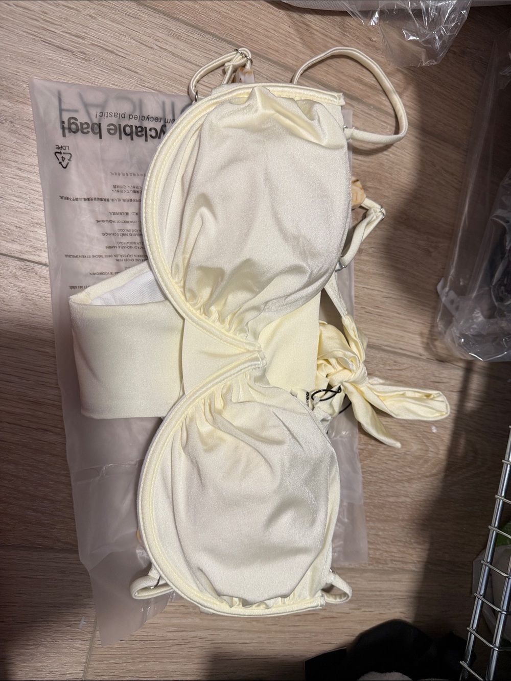 Fashion Nova Ivory Bikini Top